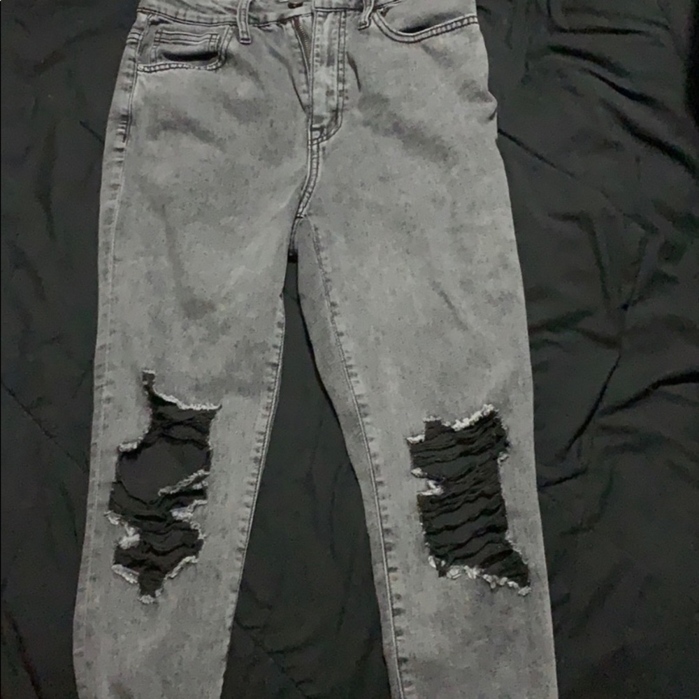 Gray jeans
